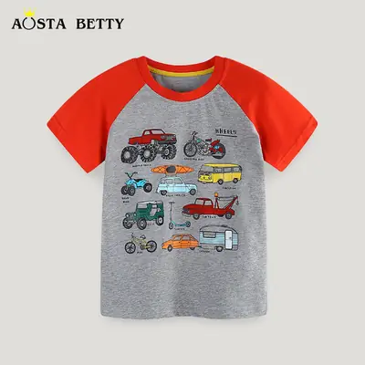 Kids Summer Cartoon T-Shirt Small Medium Boys