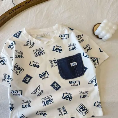 Children's Trendy Buddy Lee Printed T-Shirt Summer