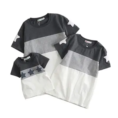 Family Matching Cotton T-Shirt Set for Kids & Adults