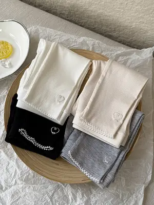 Korean Inspired Leggings for Girls - Black White Grey Beige Modal