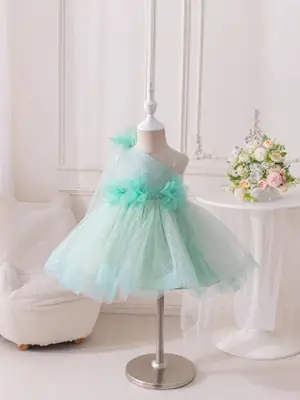 Light Green Tulle Princess Dress for Girls