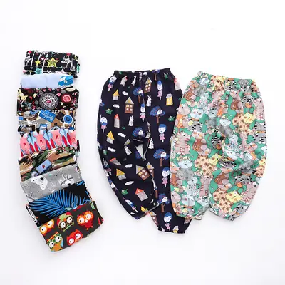 2025 Kids Cotton Cartoon Pants Set of 3