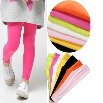Candy Color Stretchy Leggings for Kids Pakistan