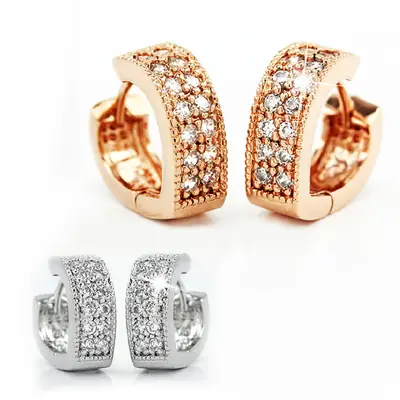 Gold Joker-Inspired Zircon Earrings for Women thumbnail 3
