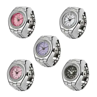 Retro Couple Quartz Watch Ring White Women Daily Use