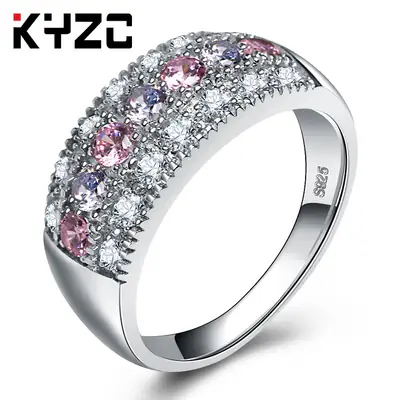 Women Bohemian Red Zircon Diamond Ring Jewelry