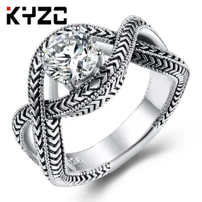 Retro Zircon Ring for Daily Wear