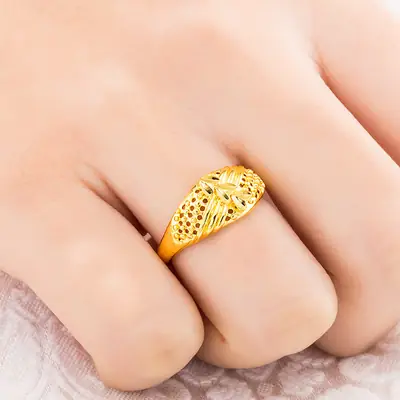 Women Gold Rings Set of 6 Fashion Imitation Jewelry thumbnail 2