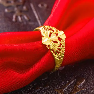 Women Gold Rings Set of 6 Fashion Imitation Jewelry thumbnail 7