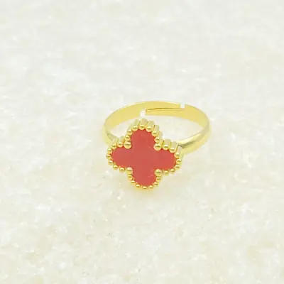 Four-Leaf Flower Bracelet Set Gold Turquoise Daily Wear Jewelry thumbnail 25
