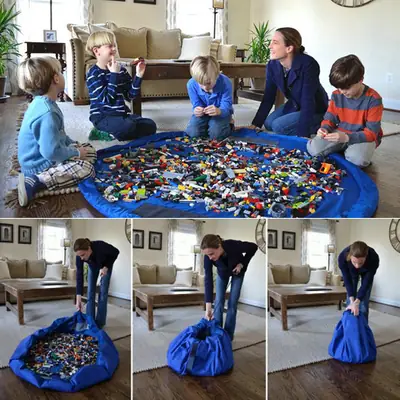 Extra Large Storage Bag for Kids Toys & Blankets