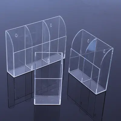 Transparent Wall-Mounted Storage Box for Home Organization