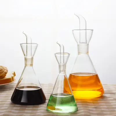 Borosilicate Oil Dispenser Bottle Modern Design