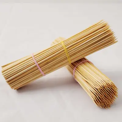 Bamboo BBQ Skewers 5mm Pointed Tip Eco-Friendly