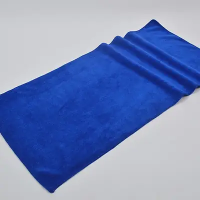 Blue Microfiber Towel 60x160cm Quick Dry Absorbent