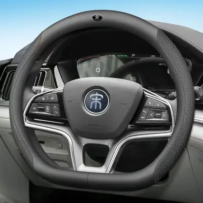BYD Song Steering Wheel Cover White Black Ultra Thin Non Slip thumbnail 2