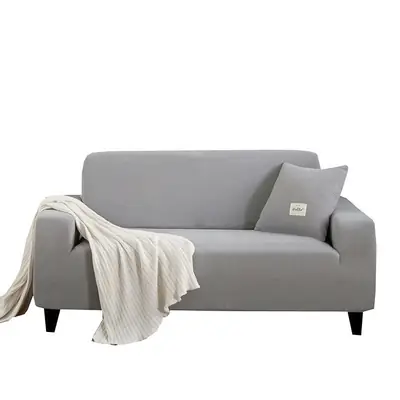 Light Gray Sofa Cover Elastic Dustproof Easy Clean