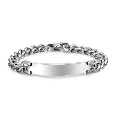 Titanium Steel Bracelet for Men, Lightweight, Durable, Silver