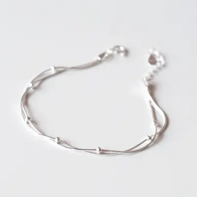 925 Sterling Silver Korean Inspired Bracelet for Women