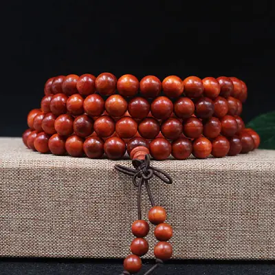 Blood Dragon Wood Mala for Daily Wear & Gifting