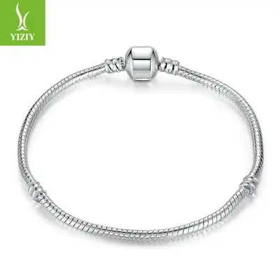 Silver Snake Chain Bracelet for Women Daily Wear