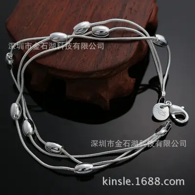 Three-Line Silver Bracelet for Women, Durable, 925, Best Price in Pakistan