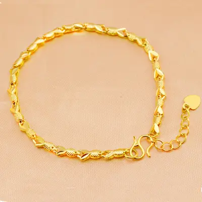 Gold Plated Fish Scale Bracelet for Women