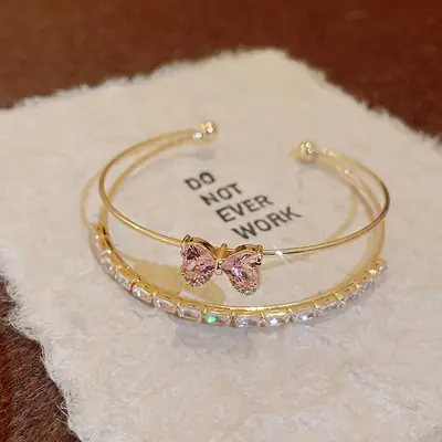 Rose Gold Zircon Bracelets Set for Women thumbnail 106