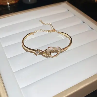 Rose Gold Zircon Bracelets Set for Women thumbnail 17