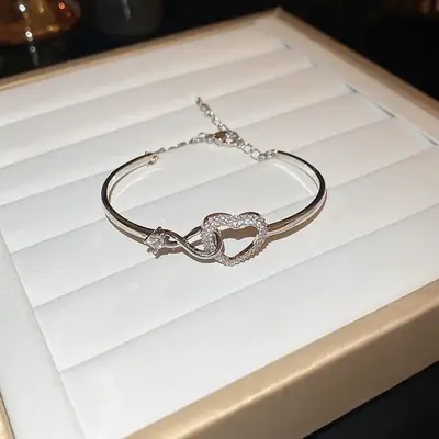 Rose Gold Zircon Bracelets Set for Women thumbnail 18