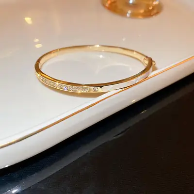 Rose Gold Zircon Bracelets Set for Women thumbnail 19