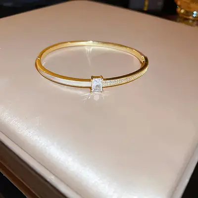 Rose Gold Zircon Bracelets Set for Women thumbnail 20
