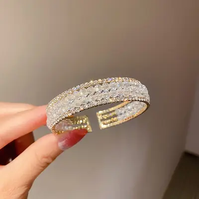 Rose Gold Zircon Bracelets Set for Women thumbnail 39