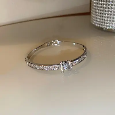 Rose Gold Zircon Bracelets Set for Women thumbnail 40