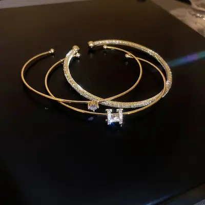Rose Gold Zircon Bracelets Set for Women thumbnail 58