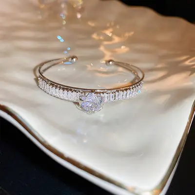 Rose Gold Zircon Bracelets Set for Women thumbnail 72