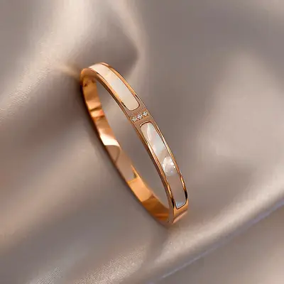 Rose Gold Zircon Bracelets Set for Women thumbnail 8