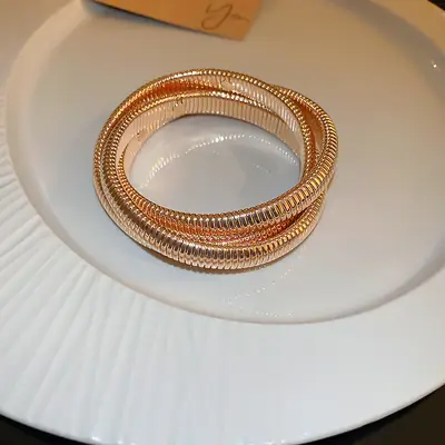 Rose Gold Zircon Bracelets Set for Women thumbnail 81