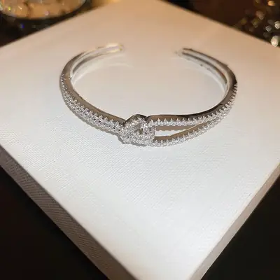 Rose Gold Zircon Bracelets Set for Women thumbnail 83