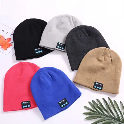 Bluetooth 5.4 Knitted Beanie Hat in 6 Colors
