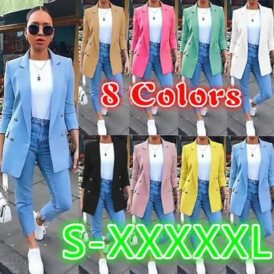 Women's Blazer Coat 8 Colors S-XXXXXL