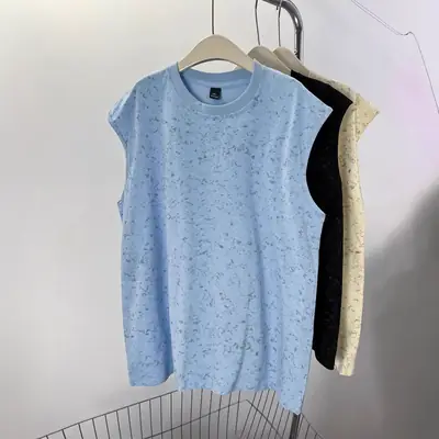 Women Sleeveless Tie-Dye Tank Top Summer Loose Fit