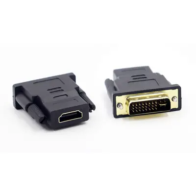 DVI to HDMI Adapter Black Gold Plated