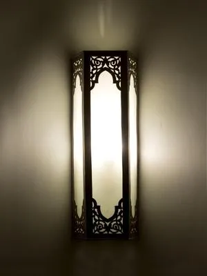 Stunning Wall Hanging Light Black Cut-Out Design 12x6x4 Inch thumbnail 3