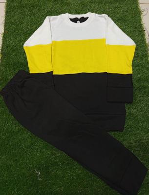 2 Pcs Girl's Fleece Printed Tracksuit thumbnail 2