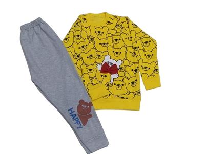 2 Pcs Boy's Fleece Printed Tracksuit thumbnail 2
