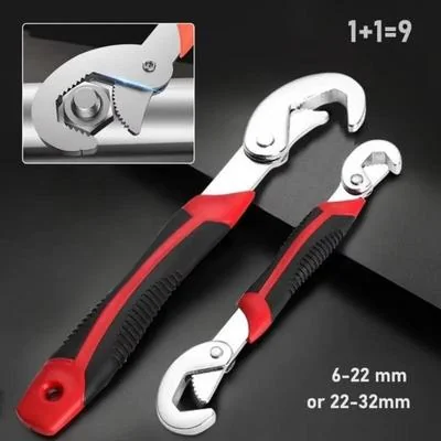 Chrome Vanadium Steel Wrench Set Red 2 Pcs thumbnail 7