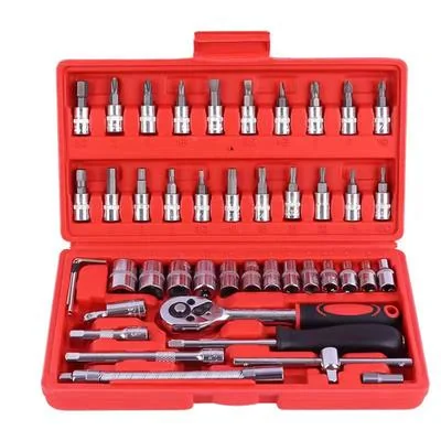 Stainless Steel Bike Tool Kit 46-Piece Red thumbnail 4
