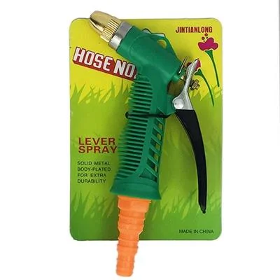 Green Lever Spray Nozzle for Garden Cleaning