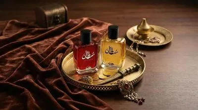 Sultan 50ml Unisex Perfume Red Gold Bottle